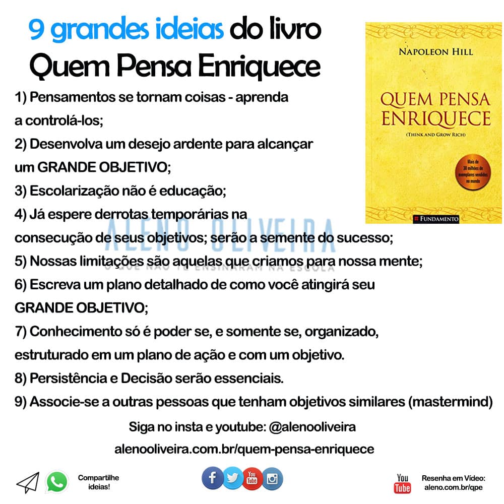 resenha quem pensa enriquece napoleon hill